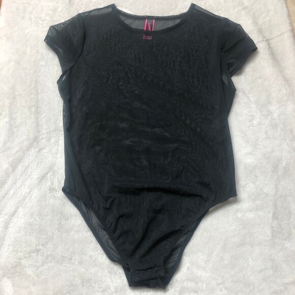 la Senza Full Mesh Short Sleeve Bodysuit Medium - Picture 3 of 7